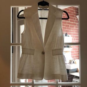 DVF summer white vest (part of set!) NEVER WORN